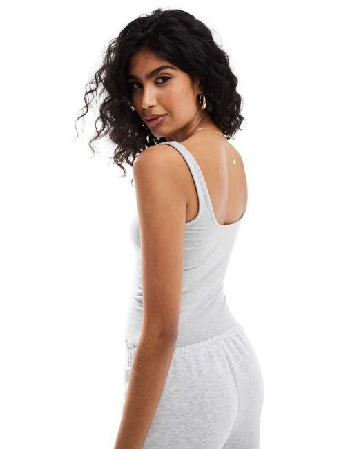 Cotton On White All Day Square Neck Tank