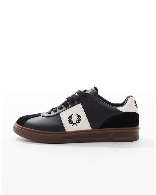 B4 - baskets en cuir et daim Fred Perry pour homme en coloris Black
