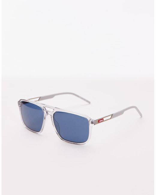 Hugo Sunglasses Blue Hugo Navigator Sunglasses for men