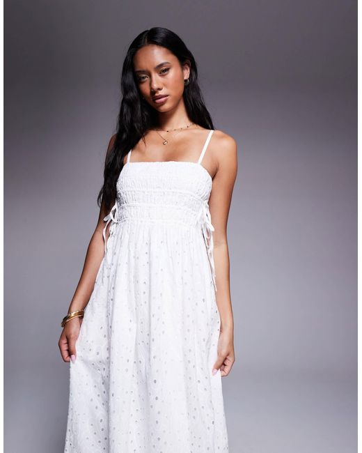 River Island Purple – babydoll-maxikleid