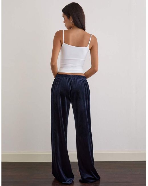 Motel Blue Glen Velour Trackies