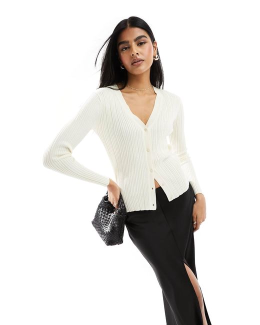 Y.a.s - gilet à col v - crème Y.A.S en coloris White