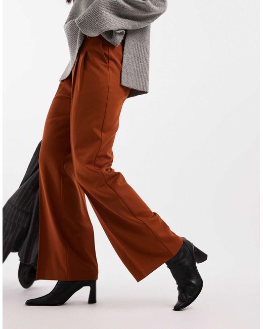Pantalon ample - rouille New Look en coloris Brown