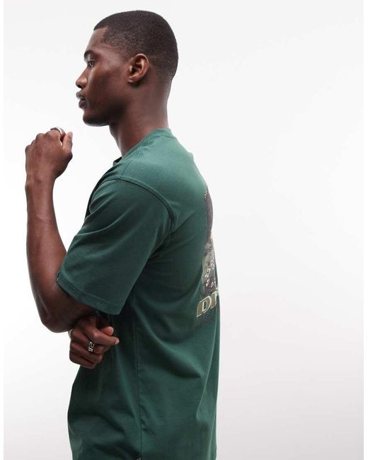 Dickies Green Roaming Shores Backprint T-Shirt for men
