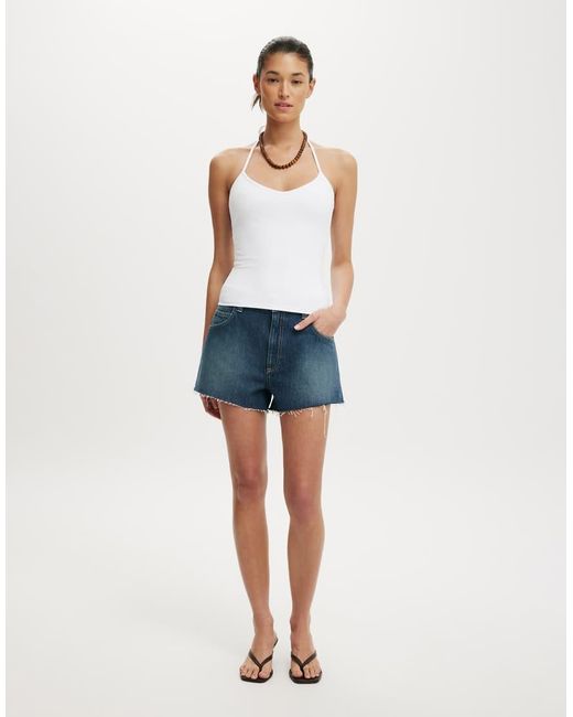 Cotton On White Hold Me Tie Halter