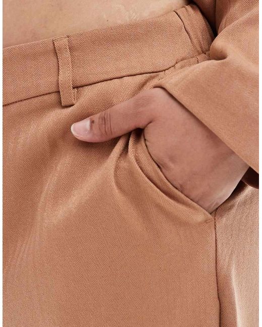 Vero Moda Multicolor Tailored Herringbone Wide Leg Co-Ord Trousers