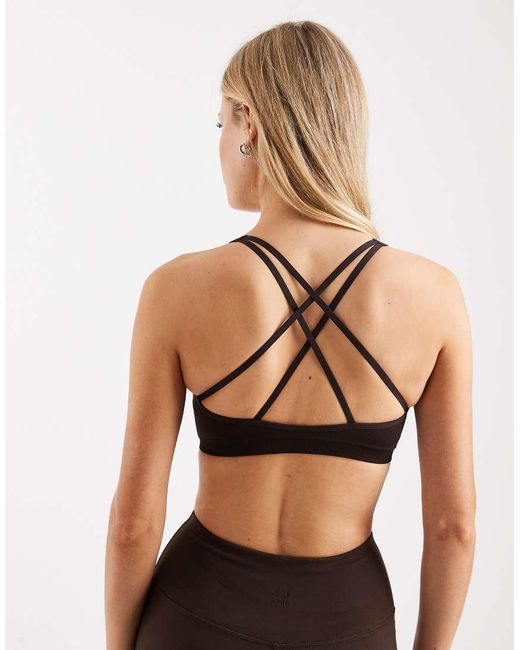 Adidas Originals Black Workout Essentials Knit Light Support Bra