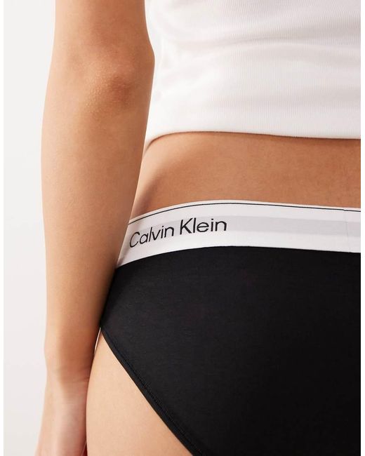 Calvin Klein Black Bikini Briefs Icon Cotton Modal