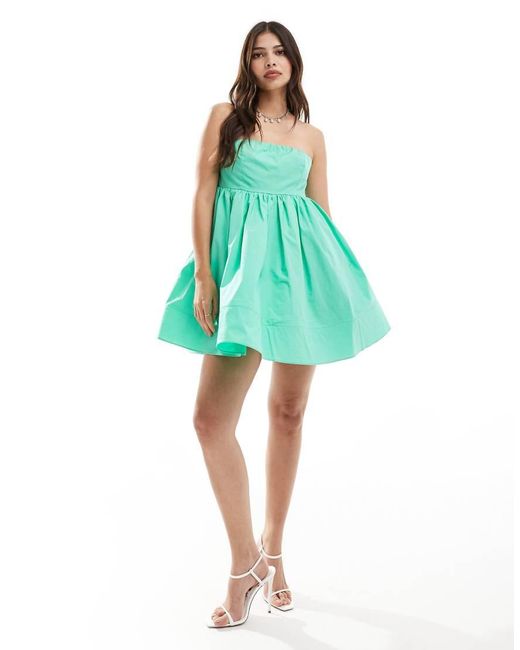 Collective The Label Blue Strapless Empire-Line Mini Dress