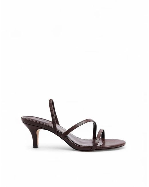 NA-KD Brown Strappy High Heels