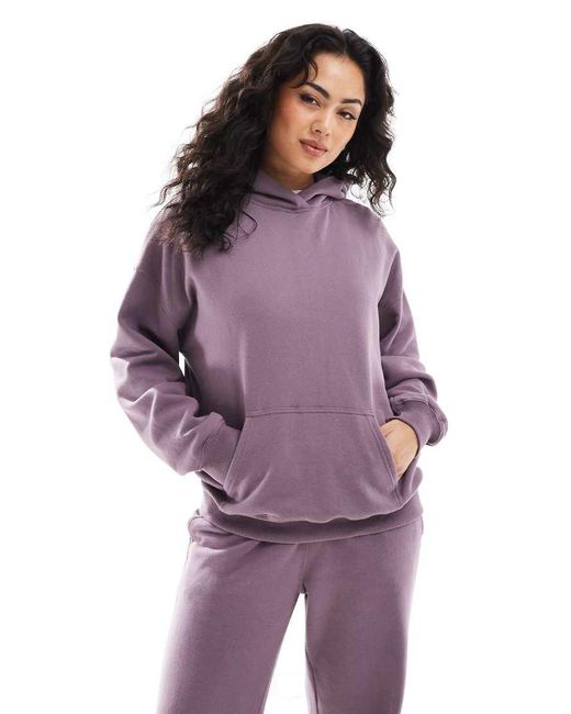 Sudadera Morada Con Capucha Y Logo De (Parte De Un Conjunto)-Marrón Hollister de color Purple
