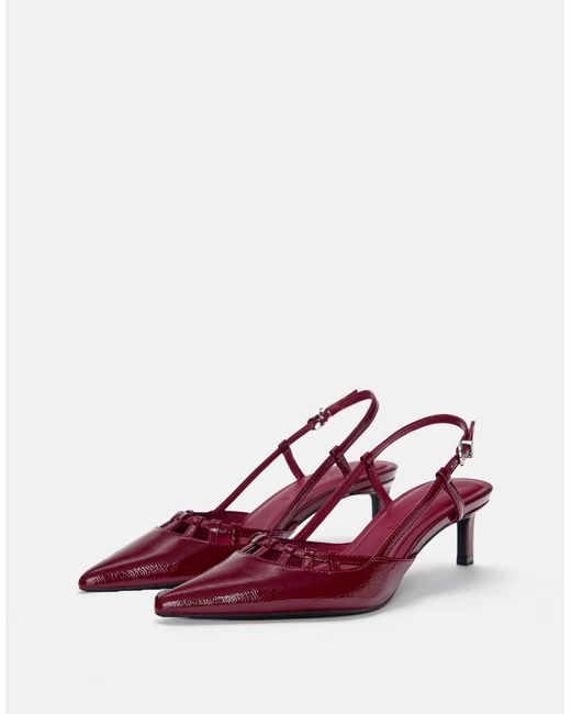 Pull&Bear Purple – high heels