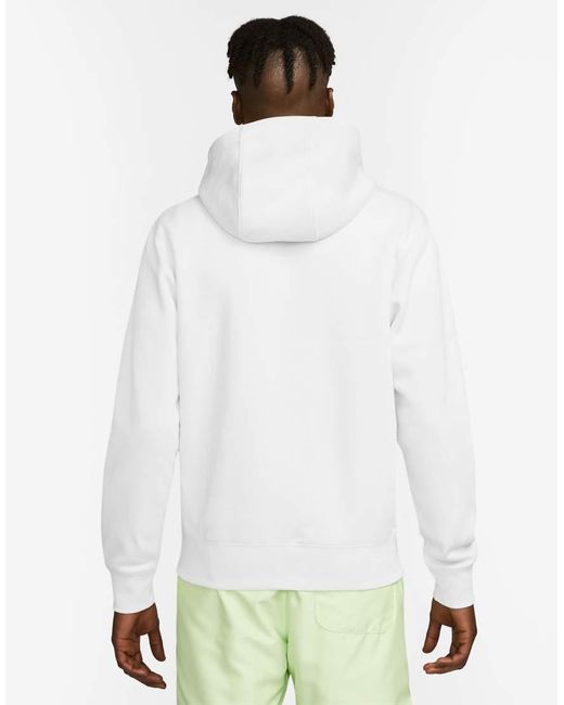 Nike White Club Full Zip Hoodie for men