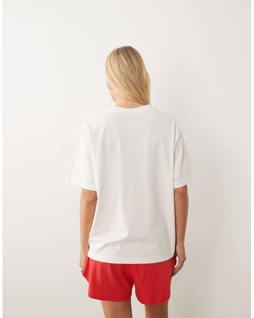 ASOS Red Oversized T-Shirt With South Beach Lobster Graphic