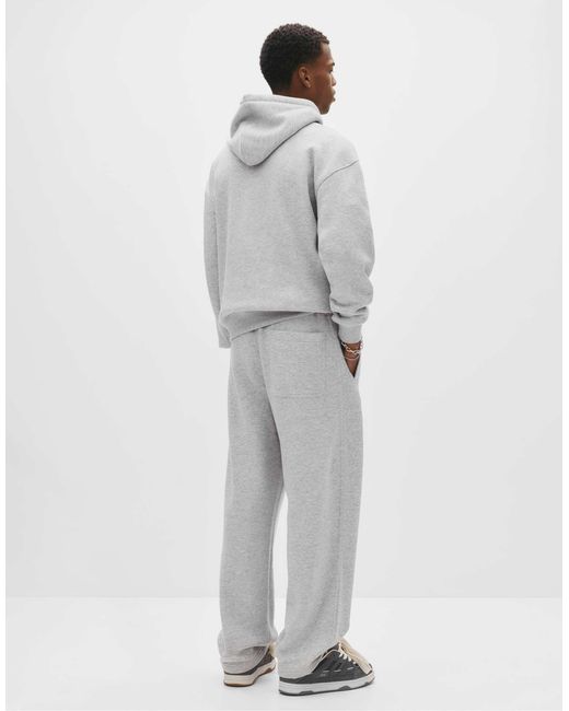 Pull&Bear – jogginghose aus schwerem material in Gray für Herren