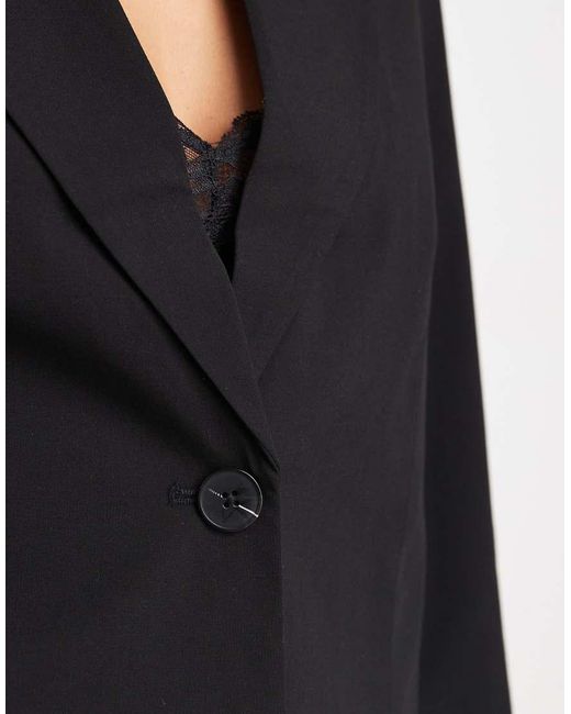 Pieces Black Tailored Short Blazer Co-ord