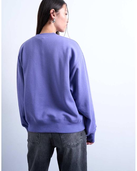 TOPSHOP Purple Ultimate Sweatshirt