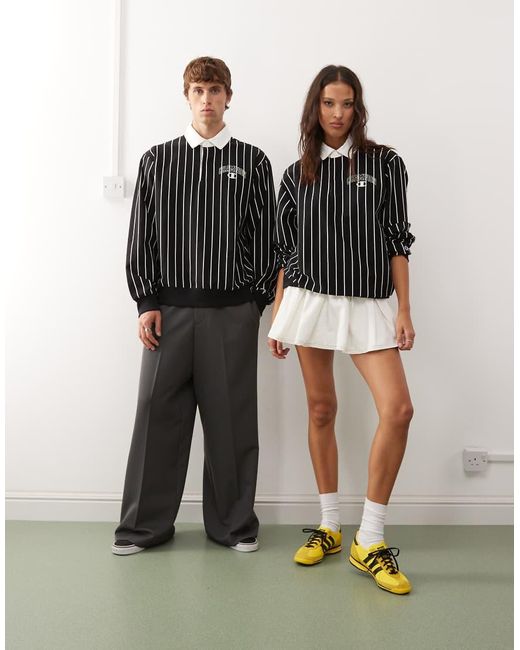 Polo Nera Gessata di Champion in Black