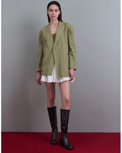 Charles & Keith Black Louise Block-Heel Knee-High Boots