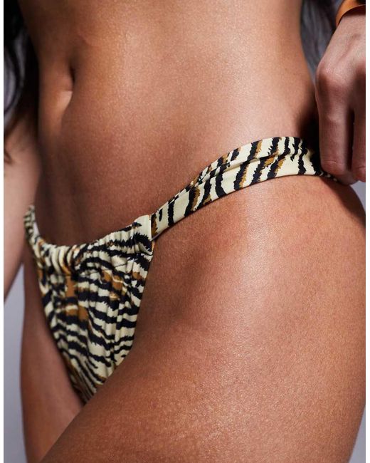 ASOS Multicolor Gia Tanga Bikini Bottom
