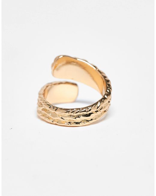 ASOS Metallic – er ring im wickeldesign mit strukturmuster