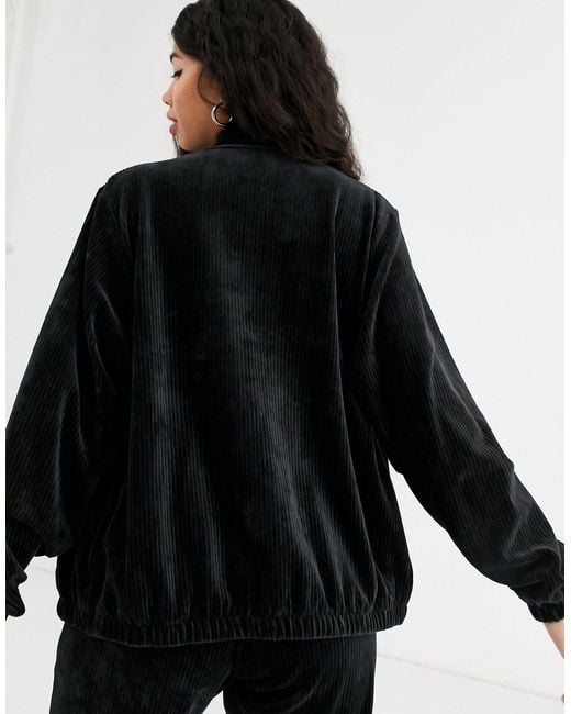 Nike Black Cord Track Jacket Lyst UK