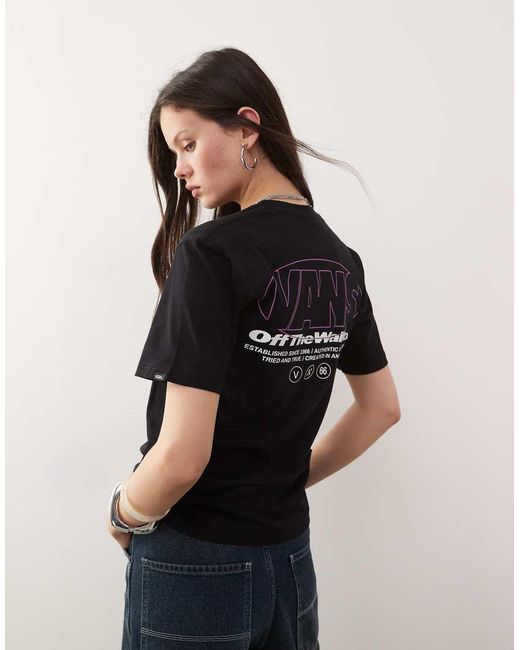Vans Black Major Type Back Print T-Shirt