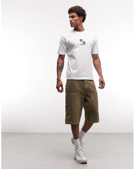 Parlez White Short Sleeve Yalaha Logo T-shirt for men