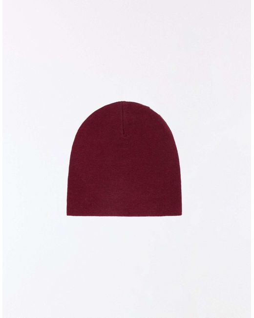 Bershka Strickmütze in Red für Herren