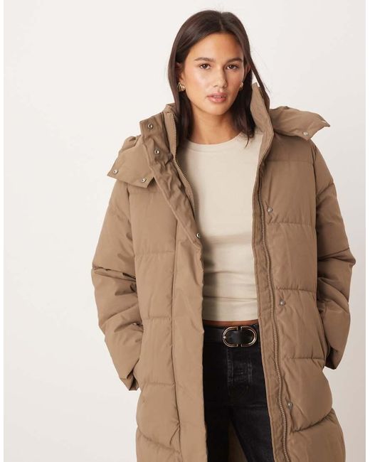 Jdy Natural Longline Padded Coat