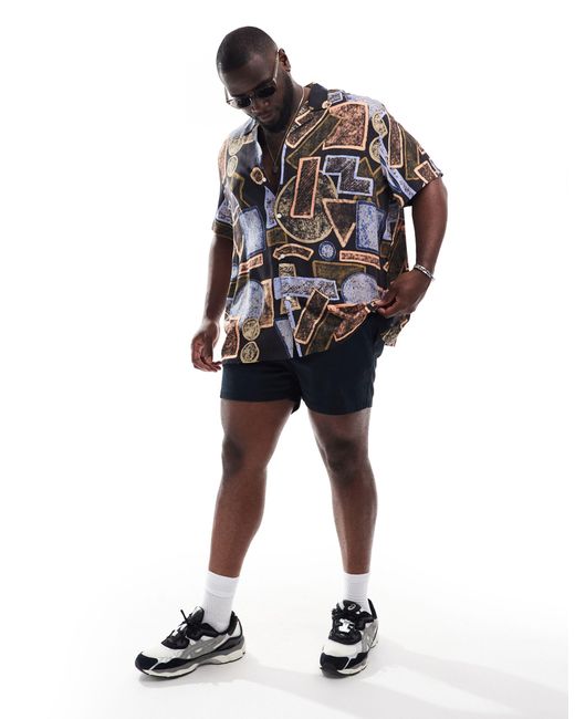 ASOS Black Skinny Chino Shorts for men