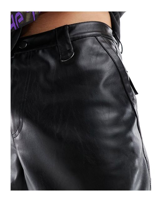 Pantaloni larghi cargo di ASOS in Black da Uomo