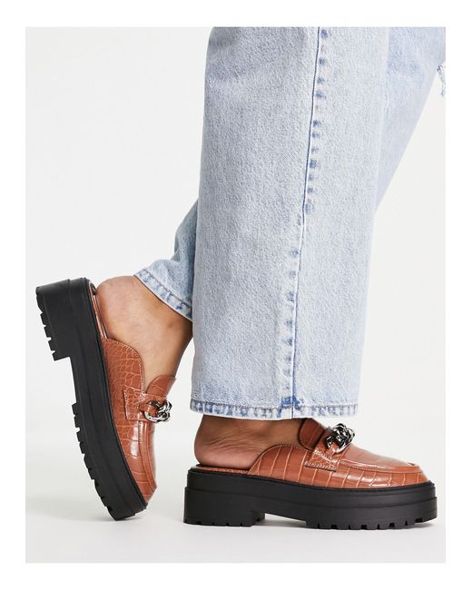 asos hypnotize chunky platform mules