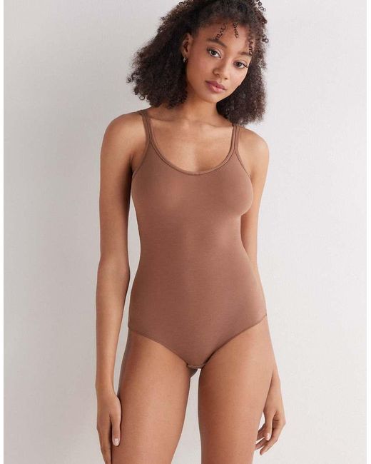 Intimissimi Brown Ultralight Cotton Vest Body