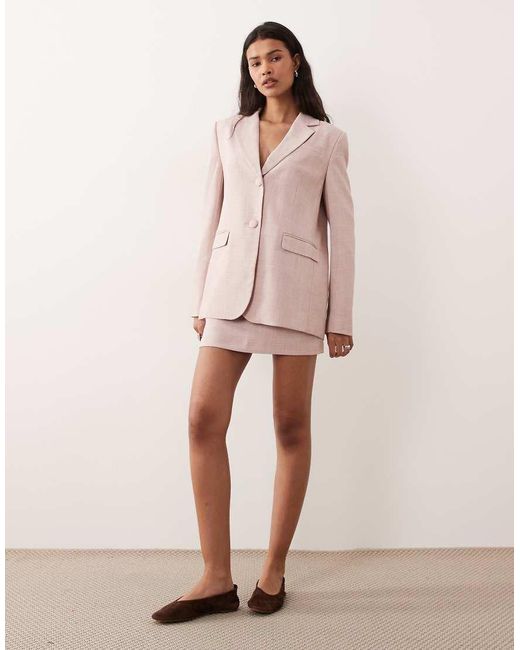 Miss Selfridge Pink Oversized Blazer