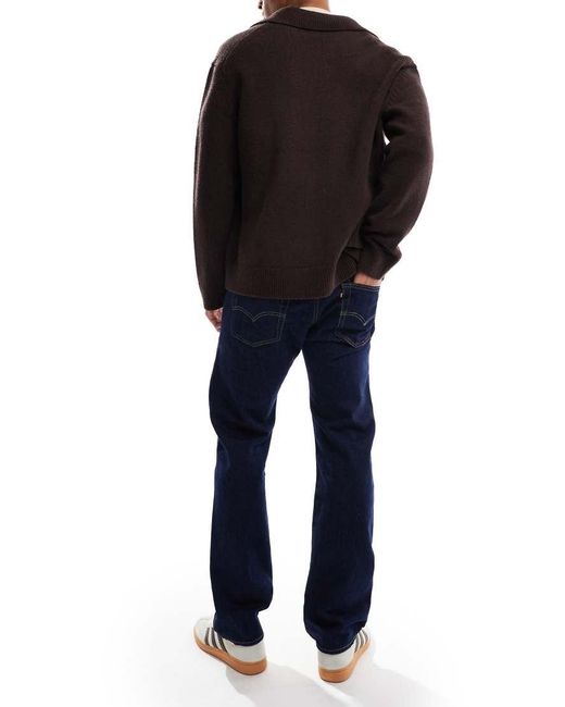 Vaqueros De Corte Recto Con Lavado Azul Oscuro 501 Original De Levi's de hombre de color Blue
