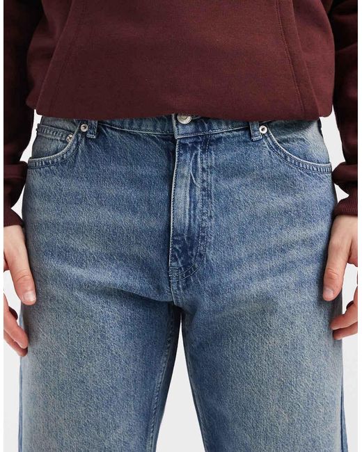 Vaqueros Con De Corte Recto De -Azul ASOS de hombre de color Blue