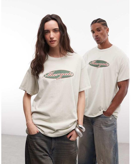 Reclaimed Vintage Gray Washed Margate T-Shirt
