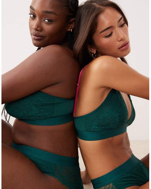Lemonade Dolls Brown Synergy Lace And Mesh Bralette