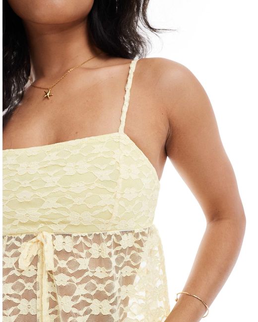 Miss Selfridge White – babydoll-camisole