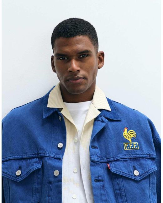 Levi's Blue France Denim Trucker Jacket for men