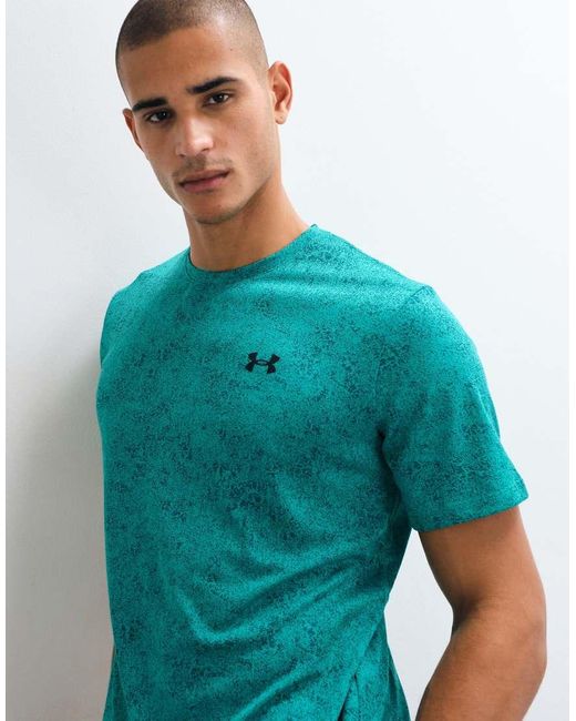 Under Armour Blue Tech Pixelate Short Sleeve T-shirt for men