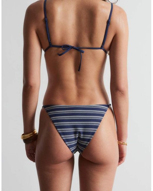 & Other Stories Multicolor Triangle Ribbed Bikini Top