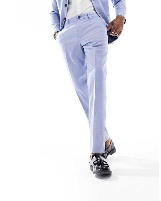 SELECTED Blue Slim Fit Suit Trouser for men
