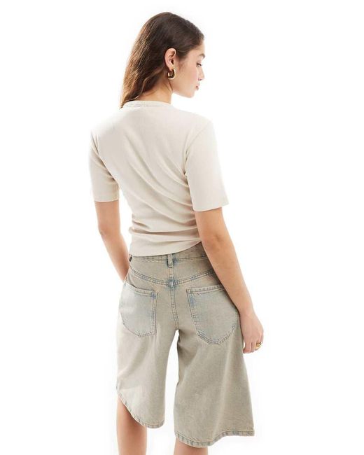 Dickies White Marysville Ribbed T-shirt