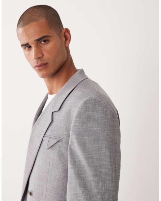 ASOS Gray Relaxed Suit Jacket for men
