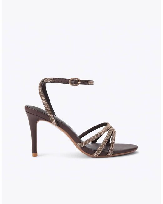 KG by Kurt Geiger White Fancy Heeled Sandals