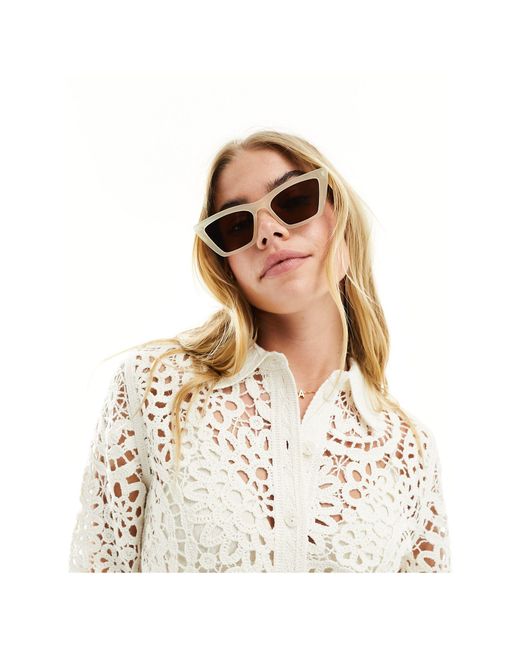 & Other Stories White Cat Eye Sunglasses