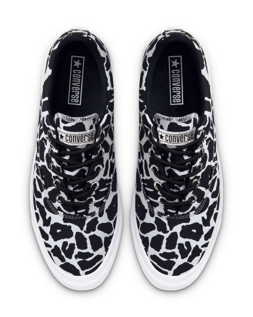 Converse Skid Grip Ox Animal Print Canvas Sneakers in White - Lyst