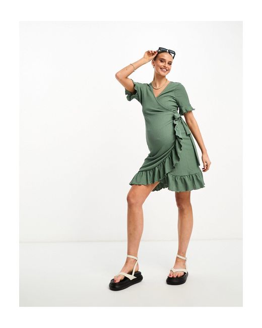 Vero Moda Green Vero moda – umstandsmode – minikleid